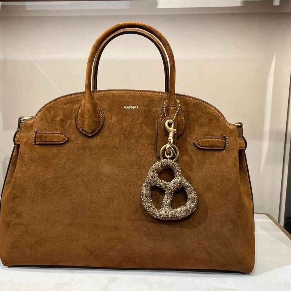 Coach Suede Brown Empire 40 NWT